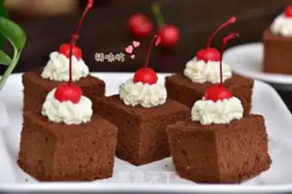 Make Chocolate sponge cake step 22