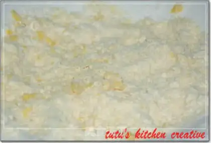 Make Potato bacon sesame cake step 2