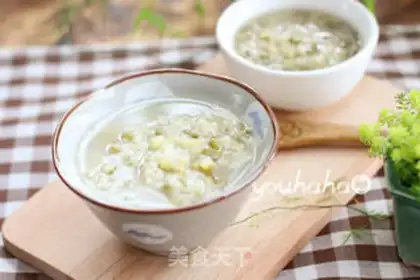 Make Rice green bean congee step 7