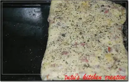 Make Potato bacon sesame cake step 5