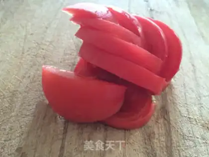 Make Tomato swans step 6