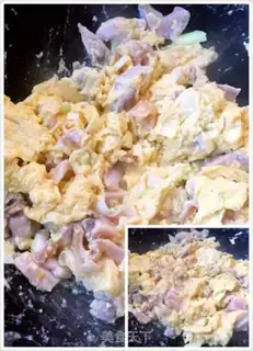 Make Big clam fried eggs step 5