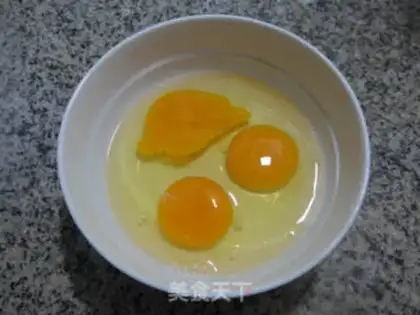 Make Teeth fried eggs step 2