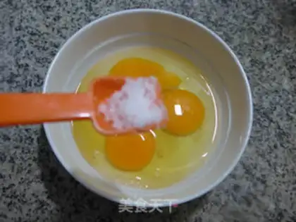 Make Teeth fried eggs step 4