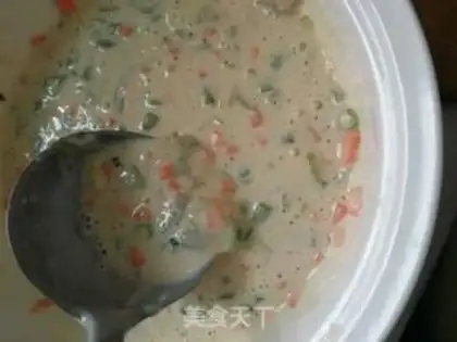 Make Vegetable eggcake step 6