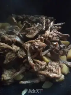 Make Potato stew chicken bones step 6