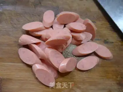 Make Pyramid ham intestines step 2