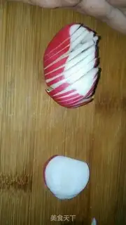 Make A sweet, sweet, radish step 2