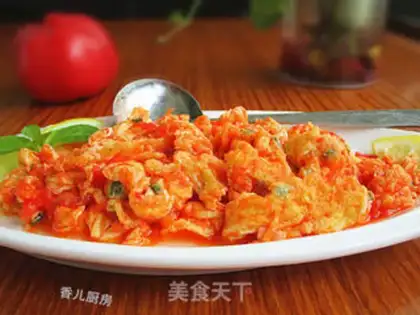 Make Tomato fried eggs step 10