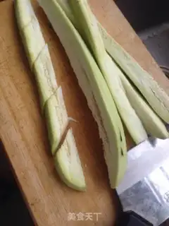 Make Dry eggplant step 1