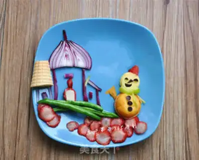 Make Snowscape Creative Breakfast step 3