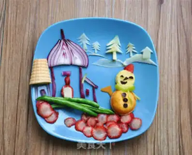 Make Snowscape Creative Breakfast step 4