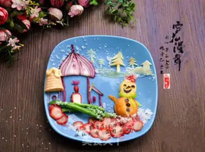Make Snowscape Creative Breakfast step 5