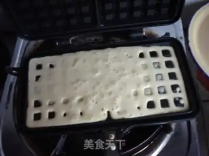 Make Strawberry milk waffles step 5