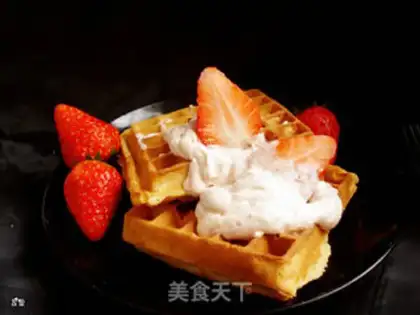 Make Strawberry milk waffles step 8