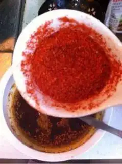 Make Homemade red oil step 8
