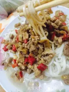 Make Pepper sauce noodles step 10