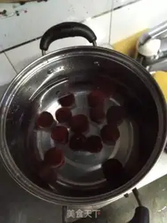 Make Ice cream and plum juice step 1
