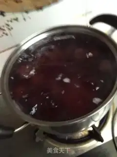 Make Ice cream and plum juice step 2
