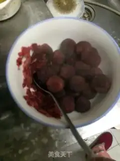 Make Ice cream and plum juice step 3