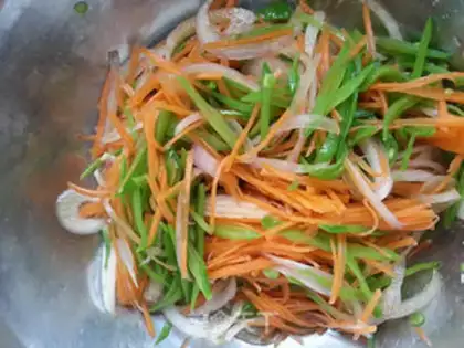 Make Carrot onion beans step 7