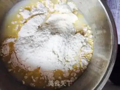 Make The durian cake step 1