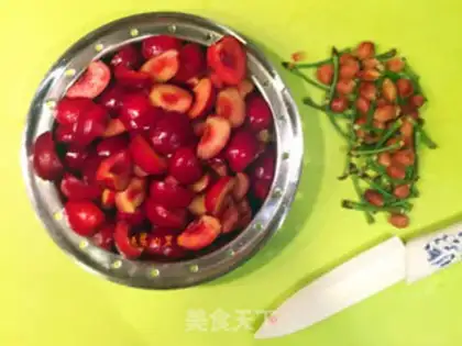 Make Homemade sugar cherries step 1