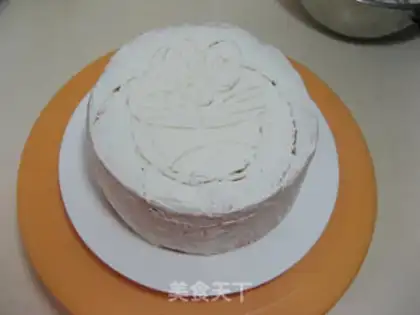 Make DORAEMON CREAM CAKE step 9