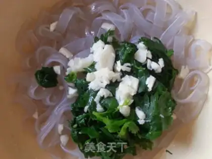 Make Red fries, celery leaves step 2