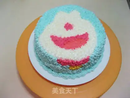 Make DORAEMON CREAM CAKE step 18