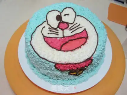 Make DORAEMON CREAM CAKE step 20