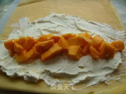 Make Mango rolls step 12