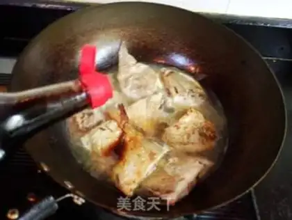 Make Garlic red-hot minnow step 6