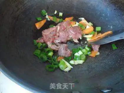 Make Autumn fried meat step 8