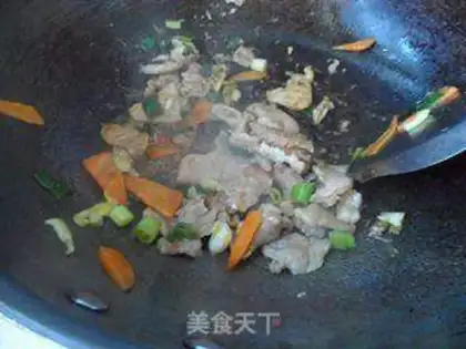 Make Autumn fried meat step 9