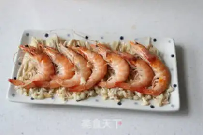 Make Microwave shrimp gin mushrooms step 15