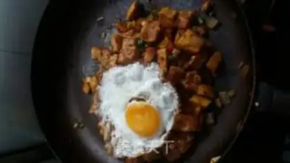 Make Eggs and vegetables step 3