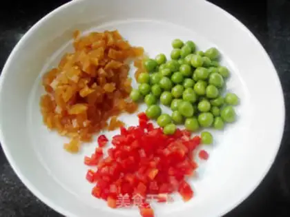 Make Peas and eggs step 1