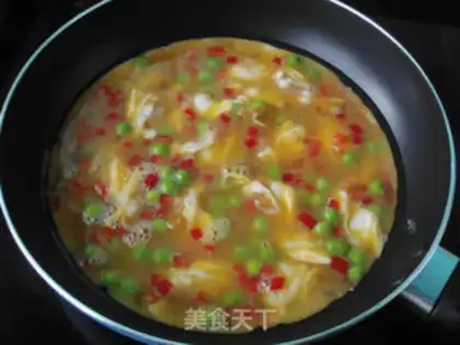 Make Peas and eggs step 5