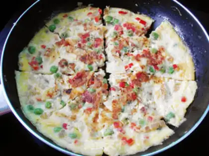 Make Peas and eggs step 6