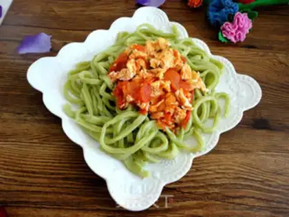 Make Pineseed tomato noodles step 10