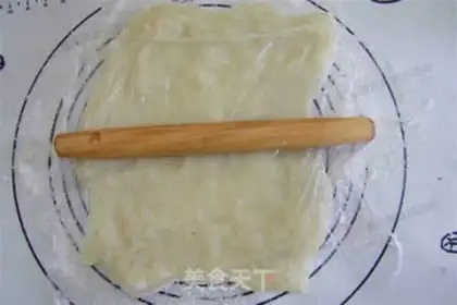 Make Snowflake rice cake step 4