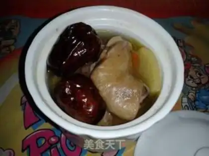 Make Snow Lotus chicken soup step 3