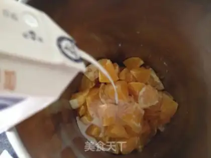 Make Milk orange juice step 3
