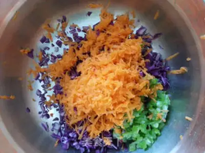 Make ♪ ♪ The purple blue pie ♪ step 4