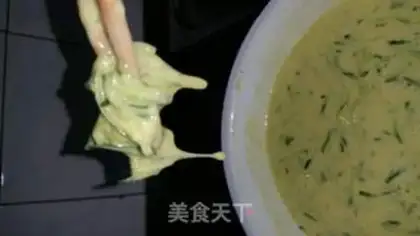 Make cucumber eggcake step 3