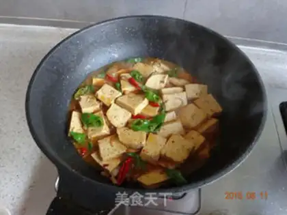 Make Spicy tofu step 4
