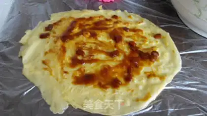 Make Delicious egg burrito step 2