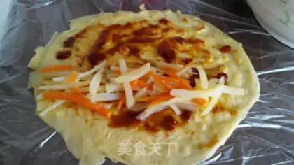 Make Delicious egg burrito step 3