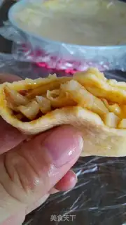Make Delicious egg burrito step 7